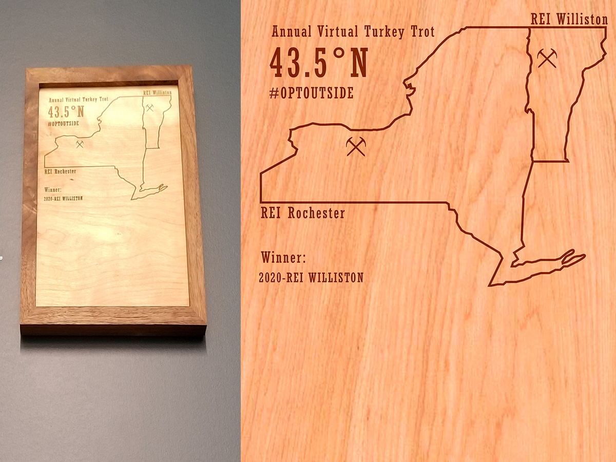 REI Williston/Rochester Turky Trot Plaque
